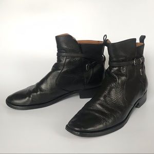 Balenciaga ankle strap boots black women 9.5